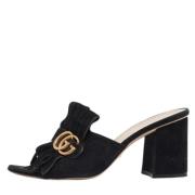 Gucci Vintage Pre-owned Mocka sandaler Black, Dam