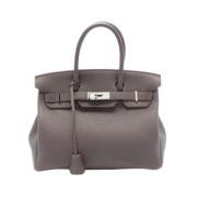 Hermès Vintage Pre-owned Laeder handvskor Gray, Dam