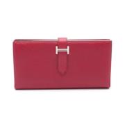 Hermès Vintage Pre-owned Canvas plnbcker Red, Dam