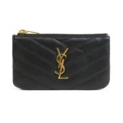 Yves Saint Laurent Vintage Pre-owned Laeder plnbcker Black, Dam