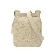 Chanel Vintage Pre-owned Laeder chanel-vskor Beige, Dam