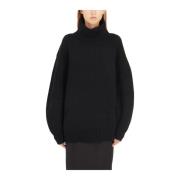 Helmut Lang Ull Cashmere Turtleneck Tröja Black, Dam