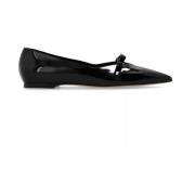 Casadei Svarta lackballettflats Black, Dam