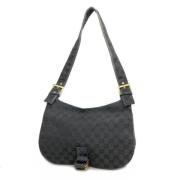 Gucci Vintage Pre-owned Canvas gucci-vskor Black, Dam