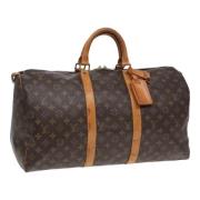 Louis Vuitton Vintage Pre-owned Canvas handvskor Brown, Dam