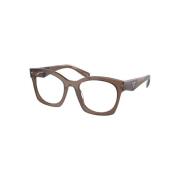 Prada Kristallbruna Acetatglasögon Brown, Unisex