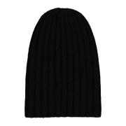 Laneus Alpacka ull Beanie Hat Black, Dam