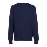 Fay Blåa Sweaters med Pinafore Metal Blue, Herr