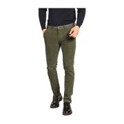 Mason's Sammet Vinter Chino Byxor Slim Fit Green, Herr