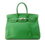 Hermès Vintage Pre-owned Laeder handvskor Green, Dam