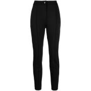 Moncler Svarta Slim-Leg Byxor Black, Dam