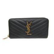 Yves Saint Laurent Vintage Pre-owned Laeder plnbcker Black, Dam