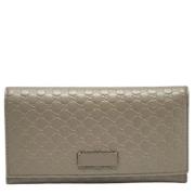 Gucci Vintage Pre-owned Laeder plnbcker Gray, Dam