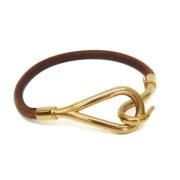 Hermès Vintage Pre-owned Laeder armband Brown, Dam