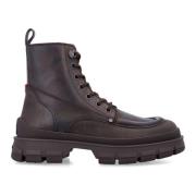 Moncler Bruna Stängda City Boots Aw24 Brown, Herr