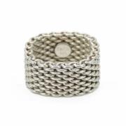 Tiffany & Co. Pre-owned Pre-owned Silver ringar Gray, Dam