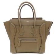 Celine Vintage Pre-owned Laeder handvskor Brown, Dam