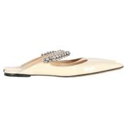 Jimmy Choo Pre-owned Pre-owned Laeder mules Beige, Dam