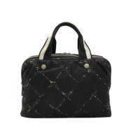 Chanel Vintage Pre-owned Tyg totevskor Black, Dam