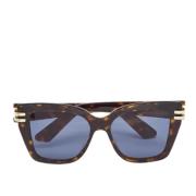 Dior Vintage Pre-owned Acetat solglasgon Blue, Dam