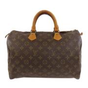 Louis Vuitton Vintage Pre-owned Tyg louis-vuitton-vskor Brown, Dam