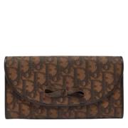 Dior Vintage Pre-owned Belagd canvas plnbcker Brown, Dam