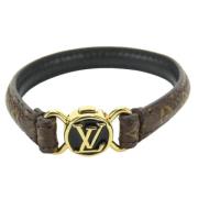 Louis Vuitton Vintage Pre-owned Tyg armband Brown, Dam