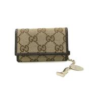 Gucci Vintage Pre-owned Laeder nyckelhllare Beige, Dam