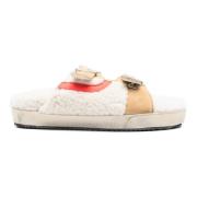 Hidnander Shearling Sandaler Beige, Dam