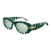 Bottega Veneta Bv1322S 003 Sunglasses Green, Dam