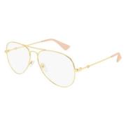 Gucci Stiliga Glasögonbåge Gg0515O Yellow, Unisex