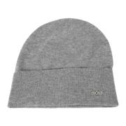 Hugo Boss Metall Logo Ull Kashmir Beret Gray, Dam