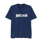 Just Cavalli Blå T-shirts och Polos ***cv Blue, Herr