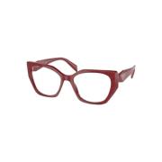 Prada Röda Acetatglasögon Mod. PR 18Wv Brown, Dam