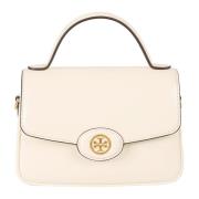 Tory Burch Spazzolato Small Top-Handle Väska Beige, Dam