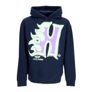 HUF Herr Heat Wave Pullover Hoodie Navy Blue, Herr