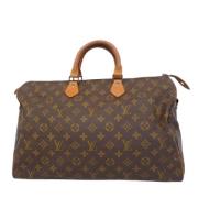 Louis Vuitton Vintage Pre-owned Tyg louis-vuitton-vskor Brown, Dam