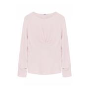 Gustav Elegant blus med båtringning Pink, Dam