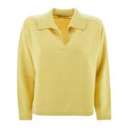 Kangra Merinoull Polo Jumper Gul Yellow, Dam