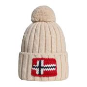 Napapijri Beige ullberet med tofs Beige, Unisex