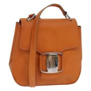 Salvatore Ferragamo Pre-owned Pre-owned Laeder axelremsvskor Orange, D...