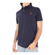 U.s. Polo Assn. Blå King Polo Tröja 100% Bomull Blue, Herr