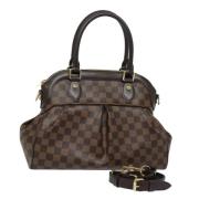 Louis Vuitton Vintage Pre-owned Canvas handvskor Brown, Dam