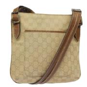 Gucci Vintage Pre-owned Canvas gucci-vskor Beige, Dam