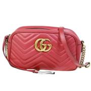 Gucci Vintage Pre-owned Laeder axelremsvskor Red, Dam