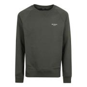 Balmain Grön Crew Neck Sweatshirt Aw24 Green, Herr