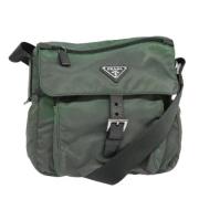 Prada Vintage Pre-owned Nylon prada-vskor Green, Dam