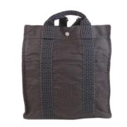 Hermès Vintage Pre-owned Canvas ryggsckar Gray, Dam