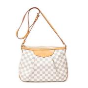 Louis Vuitton Vintage Pre-owned Belagd canvas axelremsvskor White, Dam