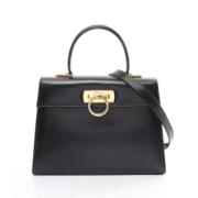 Salvatore Ferragamo Pre-owned Pre-owned Laeder handvskor Black, Dam